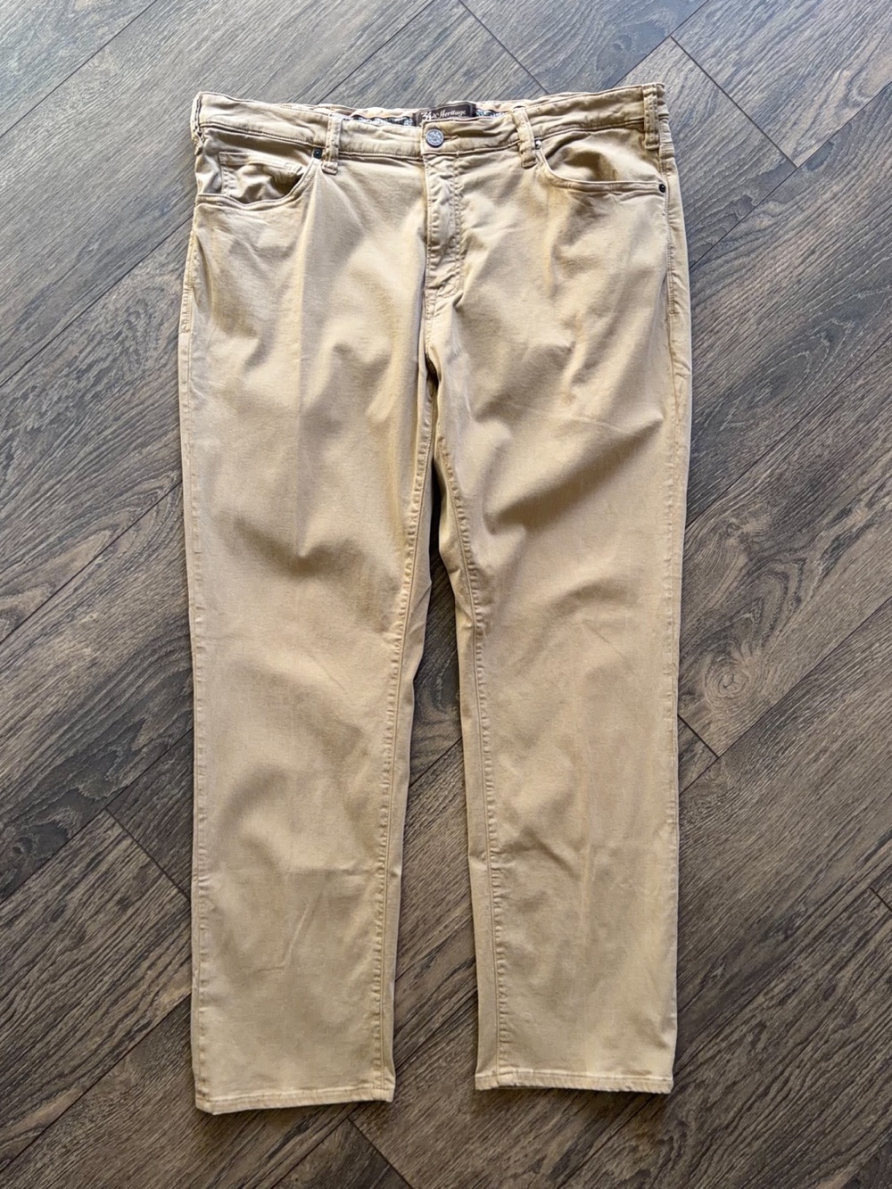 34 Heritage Charisma Men’s 40x32 Tan Stretch 5 Pocket Pants Comfort Rise Classic